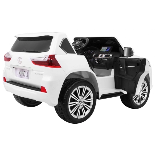 Pojazd na akumulator  Lexus LX570 Biały (DK-LX570)